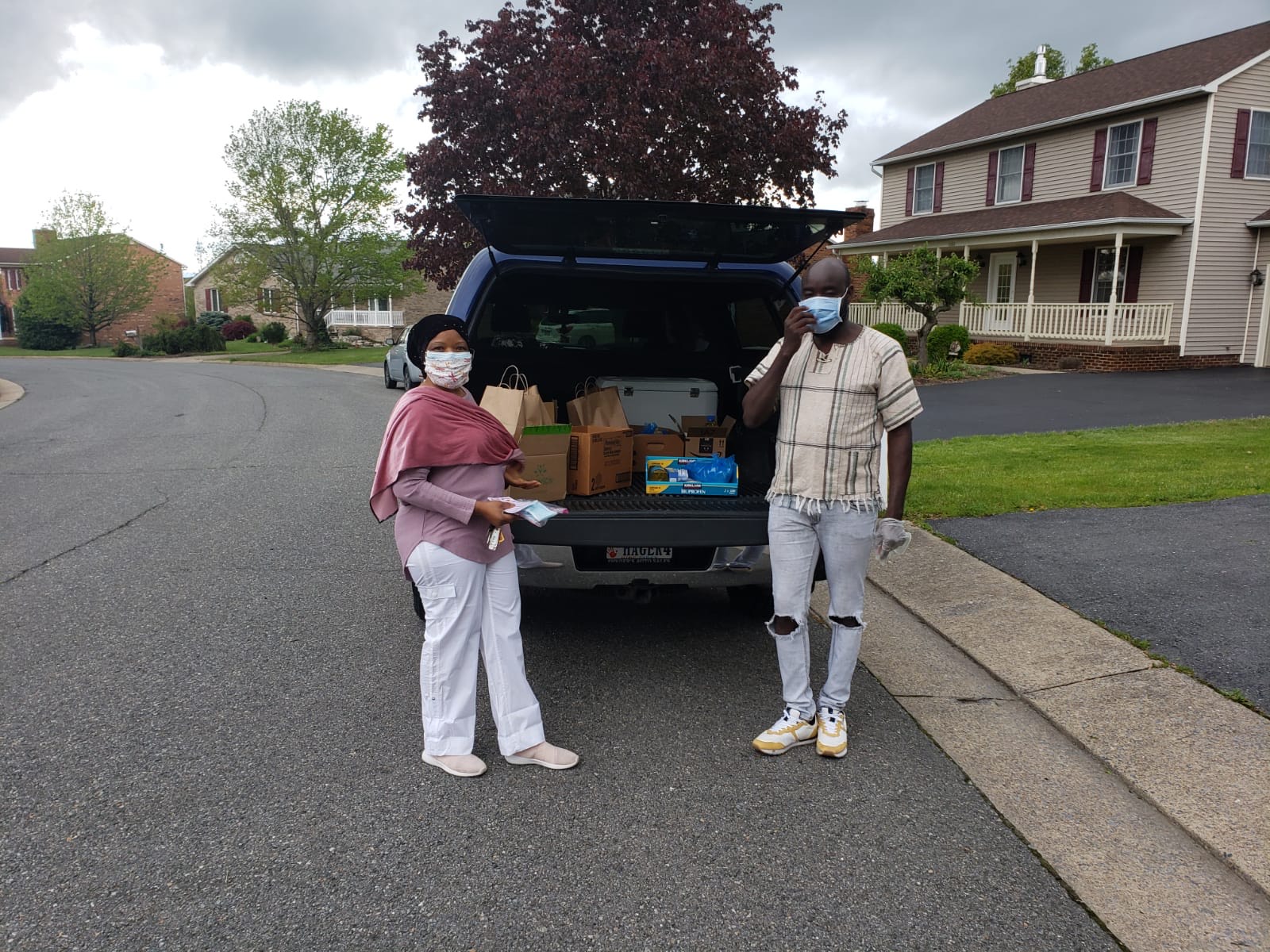 Donating to our local needy