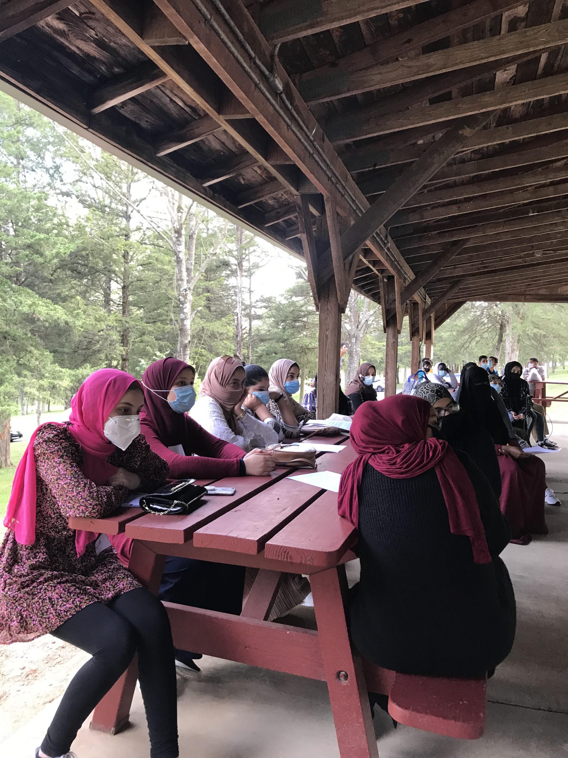 Youth gathering at the park
